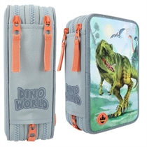 DINO WORLD Penalhus Med 3-Rum Og LED